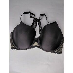 Victoria's Secret Black Lace  Bra Size 38DD Adjustable Straps Underwire